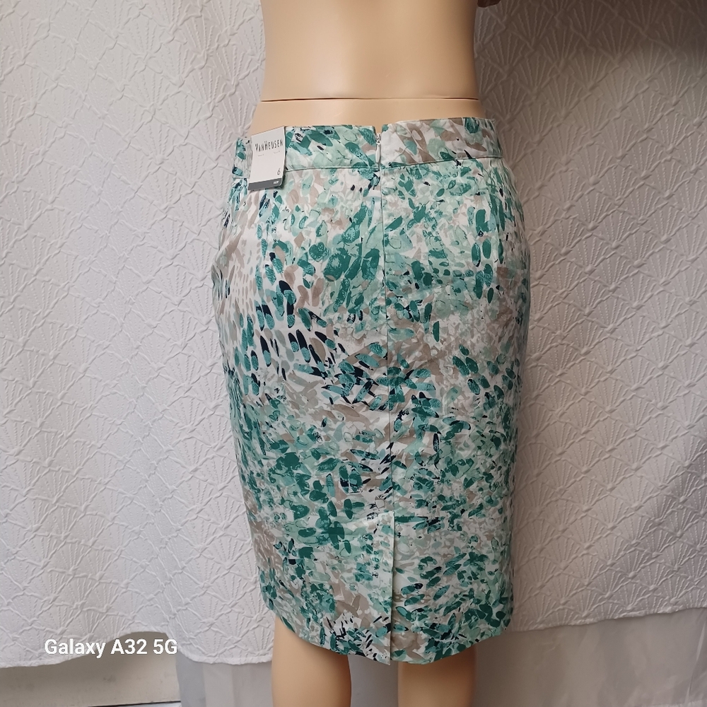 Van Heusen  New Size 6 Blue Knee-Length Pencil Skirt - Picture 5 of 12